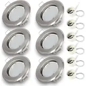 RADAM 6x Einbauspot SET RIK.15 nickel matt GU10 7W neutralweiss