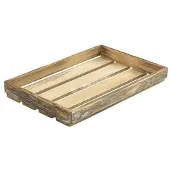 Genware Dark Rustic Holzkiste 35 x 23 x 4 Cm