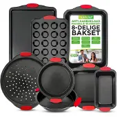Nutrichef 8-teiliges Antihaft-Backformen-Set