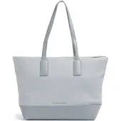 Valentino Blaue Schultertasche für Damen mit Reißverschluss und kontrastierenden Details