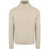 Suitable Rollkragenpullover Donnegal Tweed Eco Wool Beige