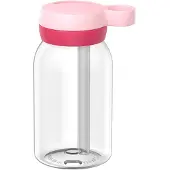 Mepal Campus Trinkflasche mit Trinkhalm 450 ml - Cool pink