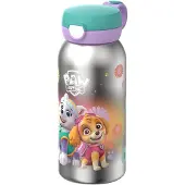 Mepal Campus Edelstahl Trinkflasche mit Klappdeckel 600 ml - PAW Patrol Girls