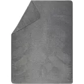 David Fussenegger Wohndecke Bamboo 'Faux Uni' 150 x 200 cm Anthrazit- Grau