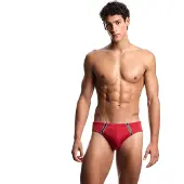 Emporio Armani für Herren. EM000570_AF20426 Slip Cint Badeanzug rot (L), Strandbekleidung, Polyamid