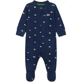 Lacoste Kids Footed Croco Print Langärmliger Overall
