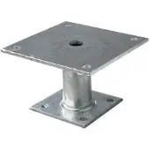 GAH Alberts Alberts Pfostenträger, Stahl, feuerverzinkt, zum Aufschrauben, 5mm