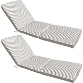 Oviala Business 2er-Set Liegenkissen, 186 x 53 cm, taupe