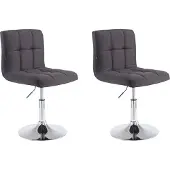 CLP 2er Set Lounger Palma V2 Stoff Lounger höhenverstellbar und drehbar. schwarz