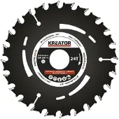 Kreator HSS Kreissägeblatt für Weich- und Hartholz Ø 115 mm mit 24 Zähnen KRT020305