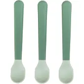 Done by Deer - Foodie Easy-Grip Babylöffel 3-er Pack - Grün - 14 x 2,5 x 1 cm