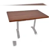 DELUKE Bistrotisch ACHE 120x80cm Rechteckig Dunkelbraun Holz Cafétisch Bartisch Gartentisch Outdoor-Esstisch