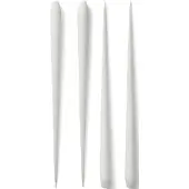 STOFF Nagel - Large taper candles by Ester & Erik, 4 pcs - White