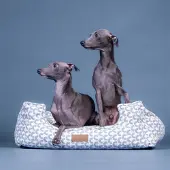 PAIKKA Hundebett Treasure blau, Maße: 95 cm x 75 cm