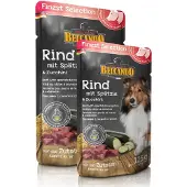 Belcando Finest Selection Rindfleisch mit Klößen und Zucchini Nassfutter für Hunde 6x125 g