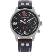 Messerschmitt ME-3H205R12-L Herren-Fliegeruhr Chronograph Lederband Schwarz
