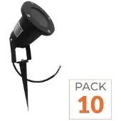 Silamp 10er-Pack – LED-Steckspot für den Außenbereich, Schutzart IP65, für GU10-Lampen