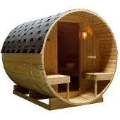 DM Duschmeister Outdoor Fasssauna Sano 687.. - Duschmeister Sauna