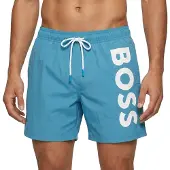 BOSS für Herren. 50514502 Türkisfarbener schnelltrocknender Badeanzug (XL), Strandbekleidung, Polyester