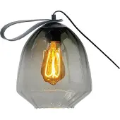 Masterlight Tischleuchte Porto 1-flammig Glas Grün-Transparent Ø20cm