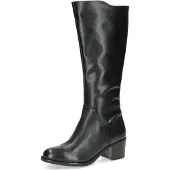 Caprice Damen Stiefel Langschaft Absatzstiefel Blockabsatz 9-25550-43, Größe:41 EU, Farbe:Schwarz