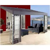 Markenlos Ersatzdach für Anbau 3x4m in Anthrazit