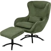 Home24 Sessel mit Hocker - Cord