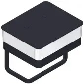 Giese Gifix Tono WC Duo 39770-14 für Feuchtpapier, mit Papierhalter, schwarz matt