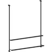 Giese Server Badetuchhalter 30858-14 für Glasduschen, schwarz matt