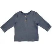 Maximo Musselin-Shirt langarm, blau, 86