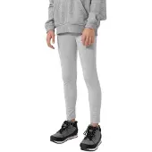 4F Leggings für Mädchen cool hellgrau meliert HJZ22 JLEG001 27M (158cm)