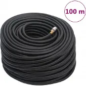 Syfax Hybrid-Luftschlauch Schwarz 0,6" 100 m Gummi und PVC