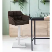 CLP Barhocker Damaso W Stoff braun