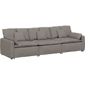 Syfax Modulares Sofa mit Kissen Taupe