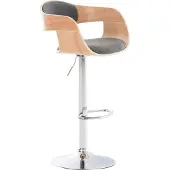CLP Barhocker Kingston C Stoff natura/hellgrau