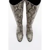 Prologue Elly Gemusterter Blockabsatz-Stiefel