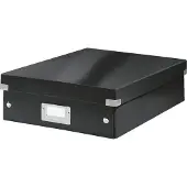 Leitz - Speicherbox Wow klicken Sie auf Store Medium Black | 1 Stück | 6 Stück