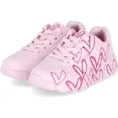 SKECHERS Low Sneaker SPREAD THE JOY Kinder Synthetik Rosa Größe: 28