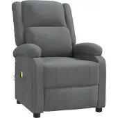 Syfax Massagesessel Dunkelgrau Stoff