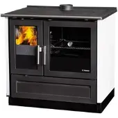 Plamen Küchenofen Holzherd Modell 910 Weiß mit 9 kW