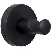 Flow Varuna Handtuchhaken 778099 zum Kleben oder Schrauben, schwarz matt