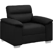 vidaXL Sessel Schwarz 100x81x84 cm Kunstleder