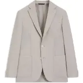 BOSS Slim-Fit Sakko aus fein gemusterter Schurwolle Grösse 56