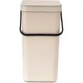 Brabantia Mülleimer Sort & Go - 16 Liter - Soft Beige