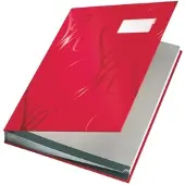 Leitz Unterschriftsmappe Design 18 Fächer rot Packung mit 12 Stück