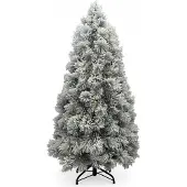 XMS-Trees Künstlicher Weihnachtsbaum mit Schnee und Lichtern 180 cm