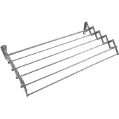 ABJ Wäschetrockner wandmontiert klappbar silber 80 cm