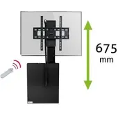 MonLines MLE675B TV Lift Wandhalterung elektrisch mit Einhausung, 675mm, schwarz