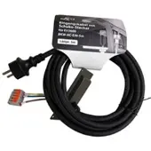 SunEnergyXT EV3600 Eingangskabel mit Schuko-Stecker inkl. passender Abdeckung – 5 Meter