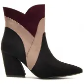Montevita Stiefelette mit Absatz, Modell Mila, Schwarz